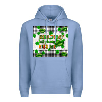 Colony Blue Irish today but please kiss me st. patricks day Premium Hoodie - FaDigitalArtStudio