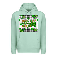 Seafoam Irish today but please kiss me st. patricks day Premium Hoodie - FaDigitalArtStudio
