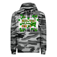 Slate Camo Irish today but please kiss me st. patricks day Premium Hoodie - FaDigitalArtStudio