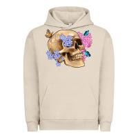 Pigment French Oak skull flora butterfly Urban Hoodie - Artiststas