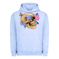 Pigment Grape Ice skull flora butterfly Urban Hoodie - Artiststas
