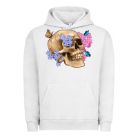 Pigment Lunar Rock skull flora butterfly Urban Hoodie - Artiststas