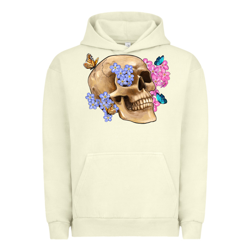 Skull Flora Butterfly Urban Hoodie by Artiststas | Teevron