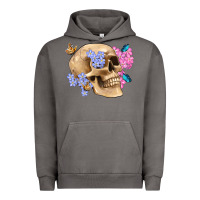 Pigment Tornado skull flora butterfly Urban Hoodie - Artiststas