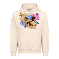 Sandshell skull flora butterfly Urban Hoodie - Artiststas