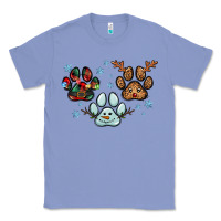 Colony Blue Christmas paws Classic Tee - RanaPortraitStore