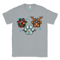 Heather Grey Christmas paws Classic Tee - RanaPortraitStore