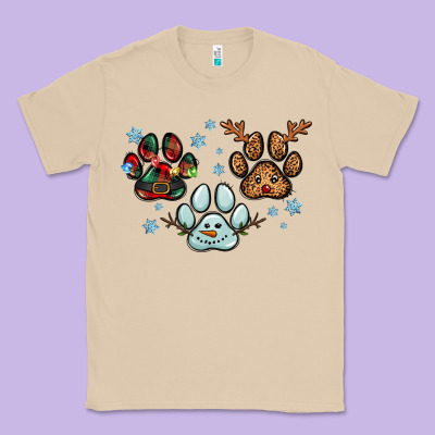 Christmas Paws Classic Tee Designed By Ranaportraitstore