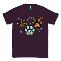 Plum Christmas paws Classic Tee - RanaPortraitStore