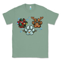 Sage Christmas paws Classic Tee - RanaPortraitStore