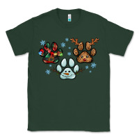 Sports Green Christmas paws Classic Tee - RanaPortraitStore