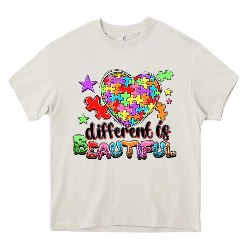 Different Is Beautiful Heavy Core Tee by NancyCooperArtShop | Teevron
