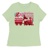 Matcha valentines express with gnomies Ladies Tee - NancyCooperArtShop