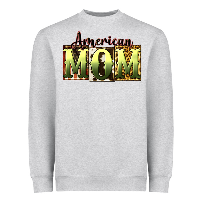 American Mom Mother's Day Heavyweight Sweatshirt by CowGirlArtShop | Teevron