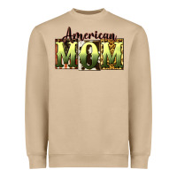Mushroom American Mom Mother's Day Heavyweight Sweatshirt - CowGirlArtShop