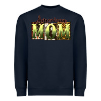 Navy American Mom Mother's Day Heavyweight Sweatshirt - CowGirlArtShop