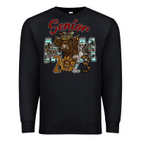 Black Senior Mom 2023 Premium Sweatshirt - CowhideDigitalArt
