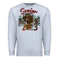 Heather Grey Senior Mom 2023 Premium Sweatshirt - CowhideDigitalArt