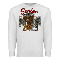 Oatmeal Heather Senior Mom 2023 Premium Sweatshirt - CowhideDigitalArt