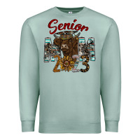Seafoam Senior Mom 2023 Premium Sweatshirt - CowhideDigitalArt