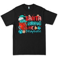 Black santa bring me turquoise Premium Tee - MaliasSmallBusiness