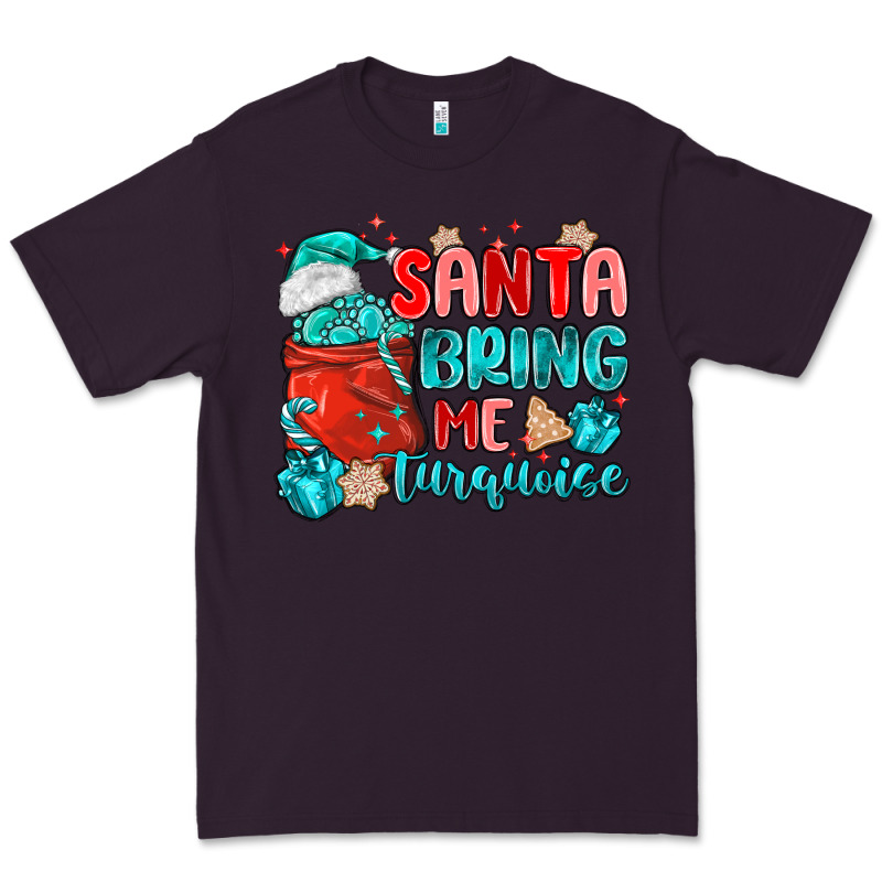 Santa Bring Me Turquoise Premium Tee by MaliasSmallBusiness | Teevron
