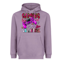 Lavender gaming is my valentine Heavyweight Hoodie - CowhideDigitalArt