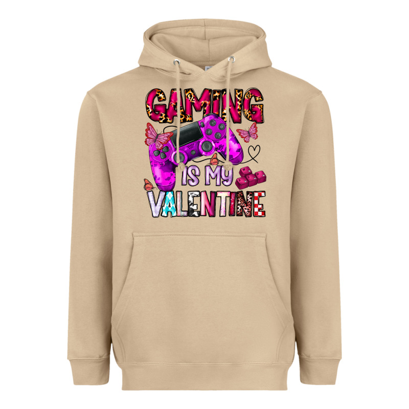 Gaming Is My Valentine Heavyweight Hoodie by CowhideDigitalArt | Teevron