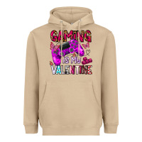 Mushroom gaming is my valentine Heavyweight Hoodie - CowhideDigitalArt