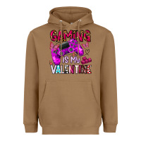 Toasted Coconut gaming is my valentine Heavyweight Hoodie - CowhideDigitalArt