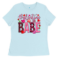 Baby Blue valentine babe Ladies Tee - NancyCooperArtShop
