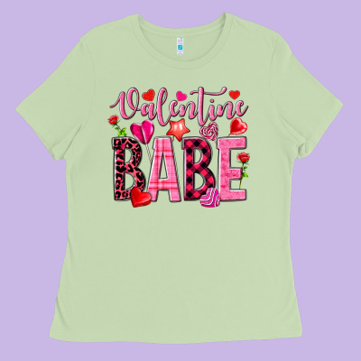 Valentine Babe Ladies Tee Designed By Nancycooperartshop