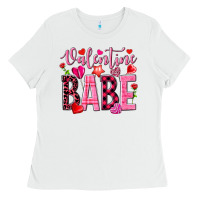 White valentine babe Ladies Tee - NancyCooperArtShop