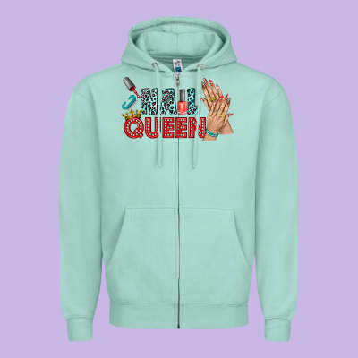 Nail Queen Bbs Zipper Hoodie Designed By Bundleandbundleshop
