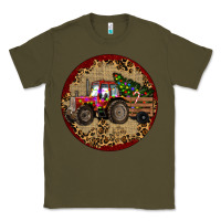 Army Green Christmas Tractor Classic Tee - RanaPortraitStore