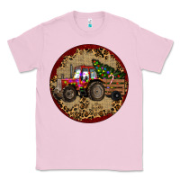 Bubblegum Pink Christmas Tractor Classic Tee - RanaPortraitStore