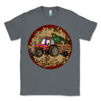 Charcoal Heather Christmas Tractor Classic Tee - RanaPortraitStore