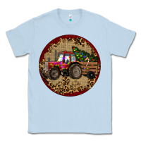 Dusty Blue Christmas Tractor Classic Tee - RanaPortraitStore