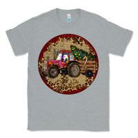 Heather Grey Christmas Tractor Classic Tee - RanaPortraitStore