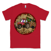 Red Christmas Tractor Classic Tee - RanaPortraitStore
