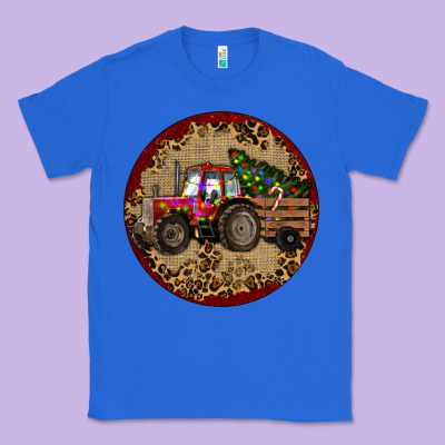 Christmas Tractor Classic Tee Designed By Ranaportraitstore