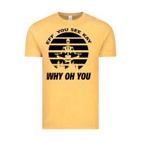 Vintage Mustard EFF You See Kay Why Oh You Skeleton Yogas Vintage Vintage Tee - Bettercallsaul
