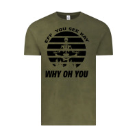 Vintage Olive EFF You See Kay Why Oh You Skeleton Yogas Vintage Vintage Tee - Bettercallsaul