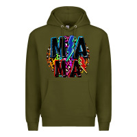 Army Green Mama lightning bolts Mother's Day Premium Hoodie - FaDigitalArtStudio