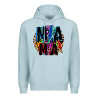 Blue Mist Mama lightning bolts Mother's Day Premium Hoodie - FaDigitalArtStudio