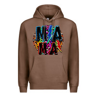 Chestnut Mama lightning bolts Mother's Day Premium Hoodie - FaDigitalArtStudio