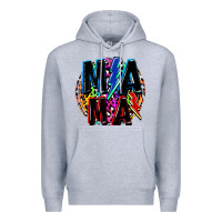 Heather Grey Mama lightning bolts Mother's Day Premium Hoodie - FaDigitalArtStudio