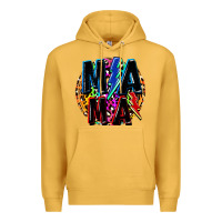 Mustard Mama lightning bolts Mother's Day Premium Hoodie - FaDigitalArtStudio
