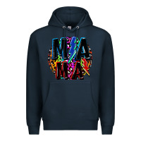 Navy Mama lightning bolts Mother's Day Premium Hoodie - FaDigitalArtStudio