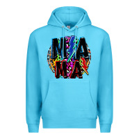 Ocean Blue Mama lightning bolts Mother's Day Premium Hoodie - FaDigitalArtStudio
